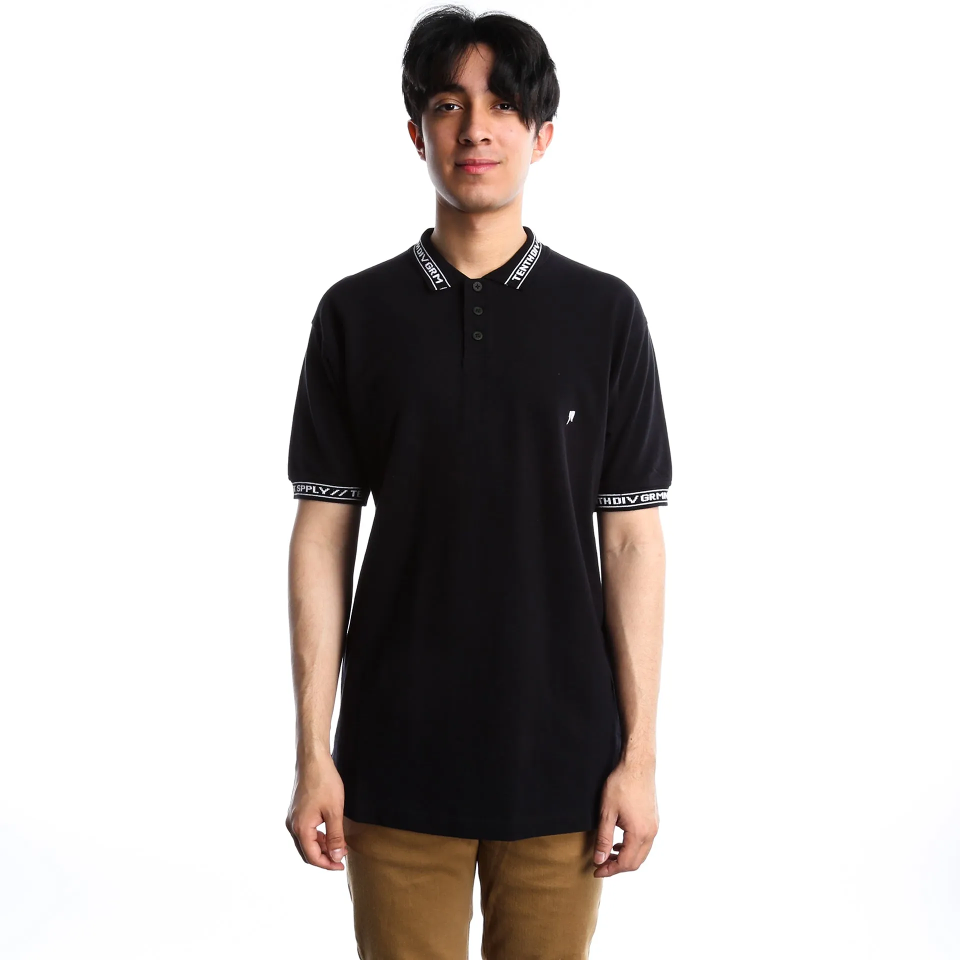 10 Deep Sharps Polo - Black