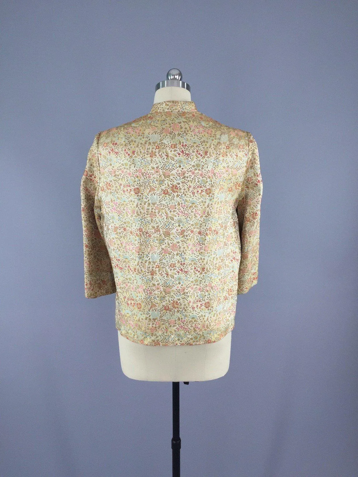 1960s Evelyn Pearson Gold Brocade Jacket