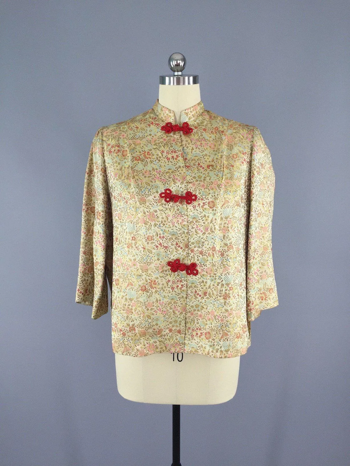 1960s Evelyn Pearson Gold Brocade Jacket