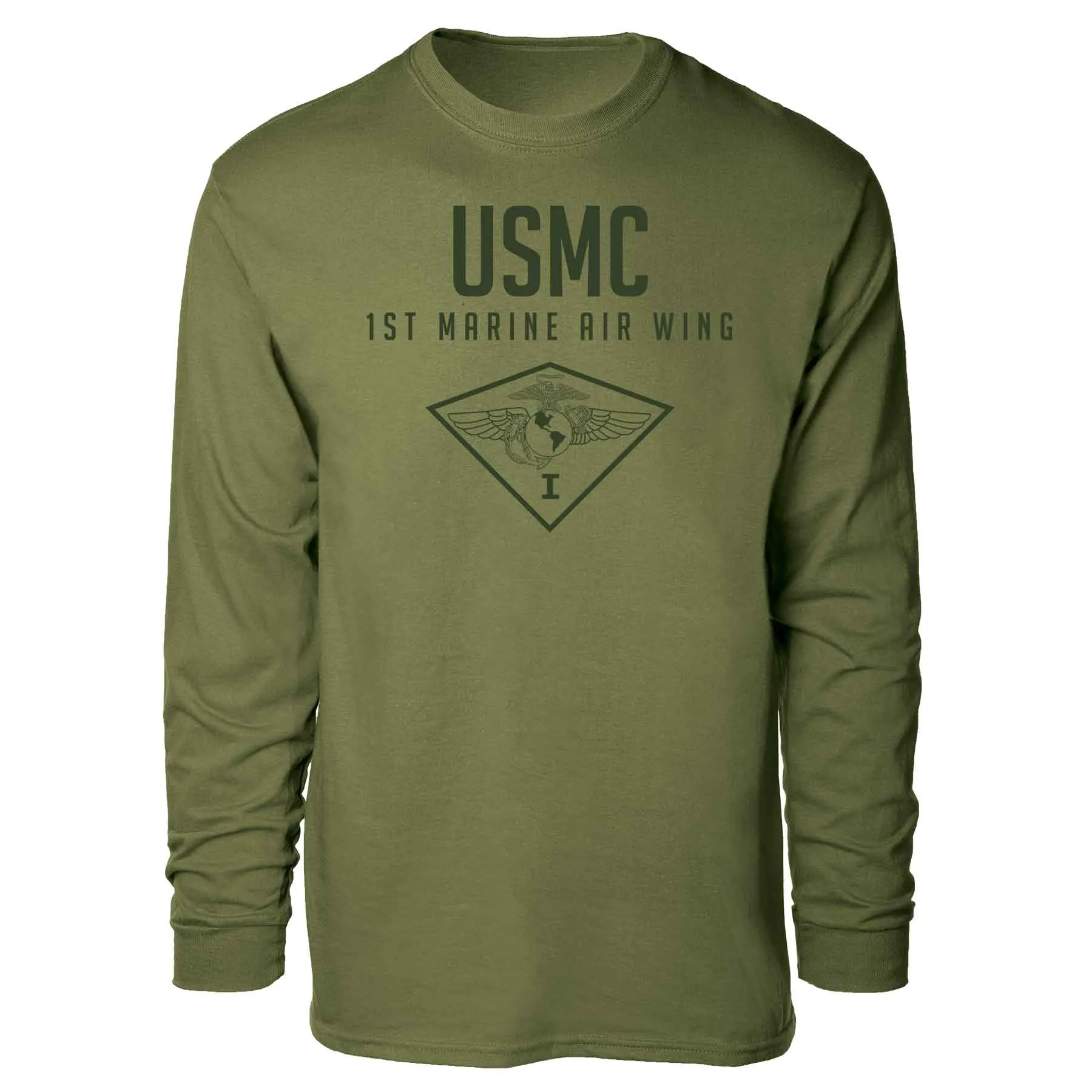 1st Marine Air Wing Tonal Long Sleeve T-shirt