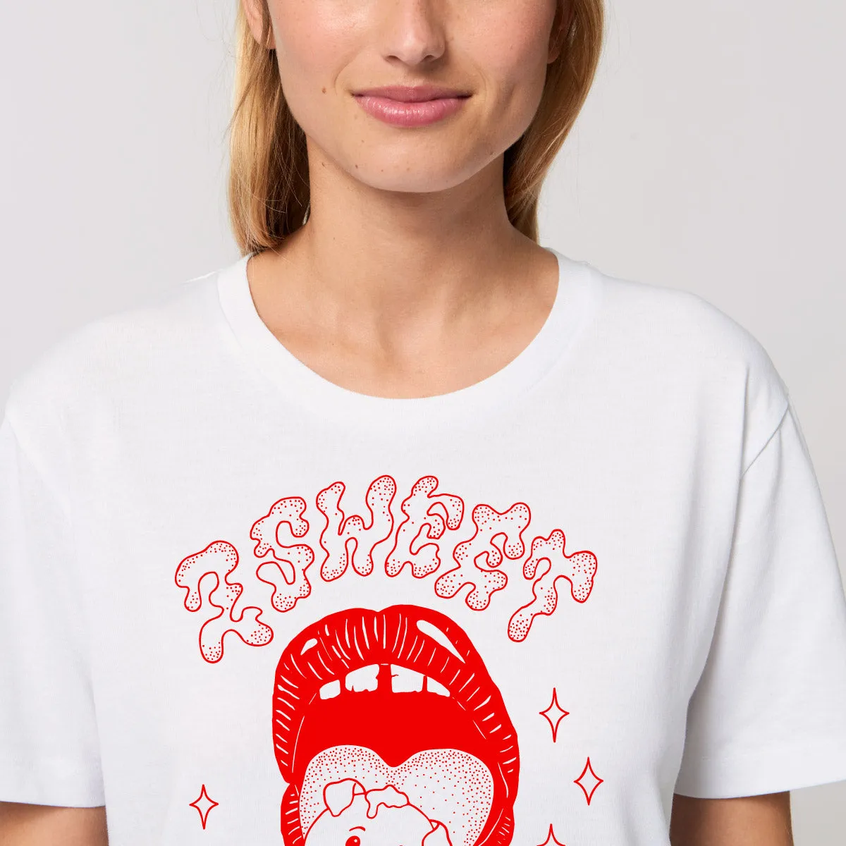 2 Sweet 2 Eat - White T-Shirt Dress