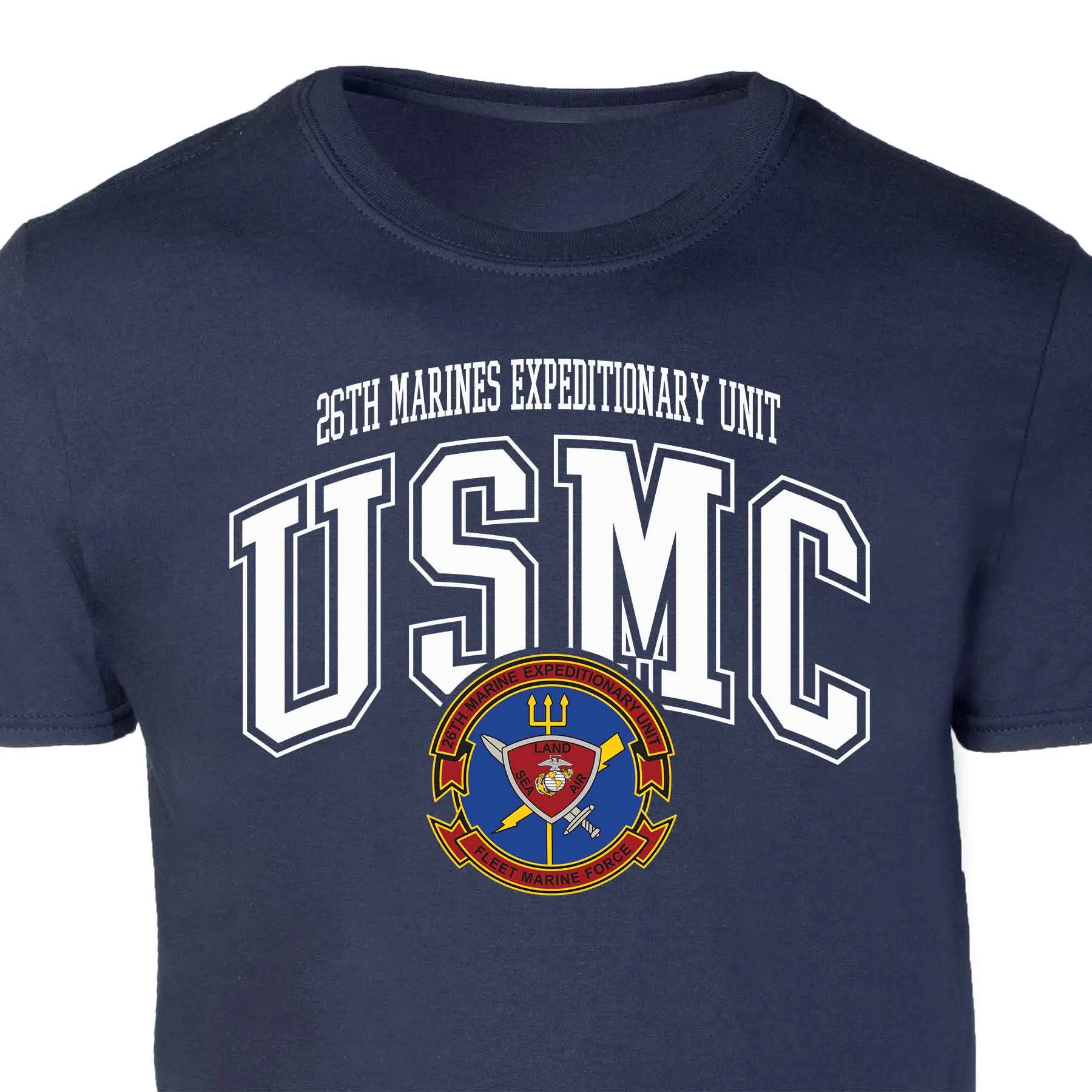 26th Marines Expeditionary Arched Patch Graphic T-shirt