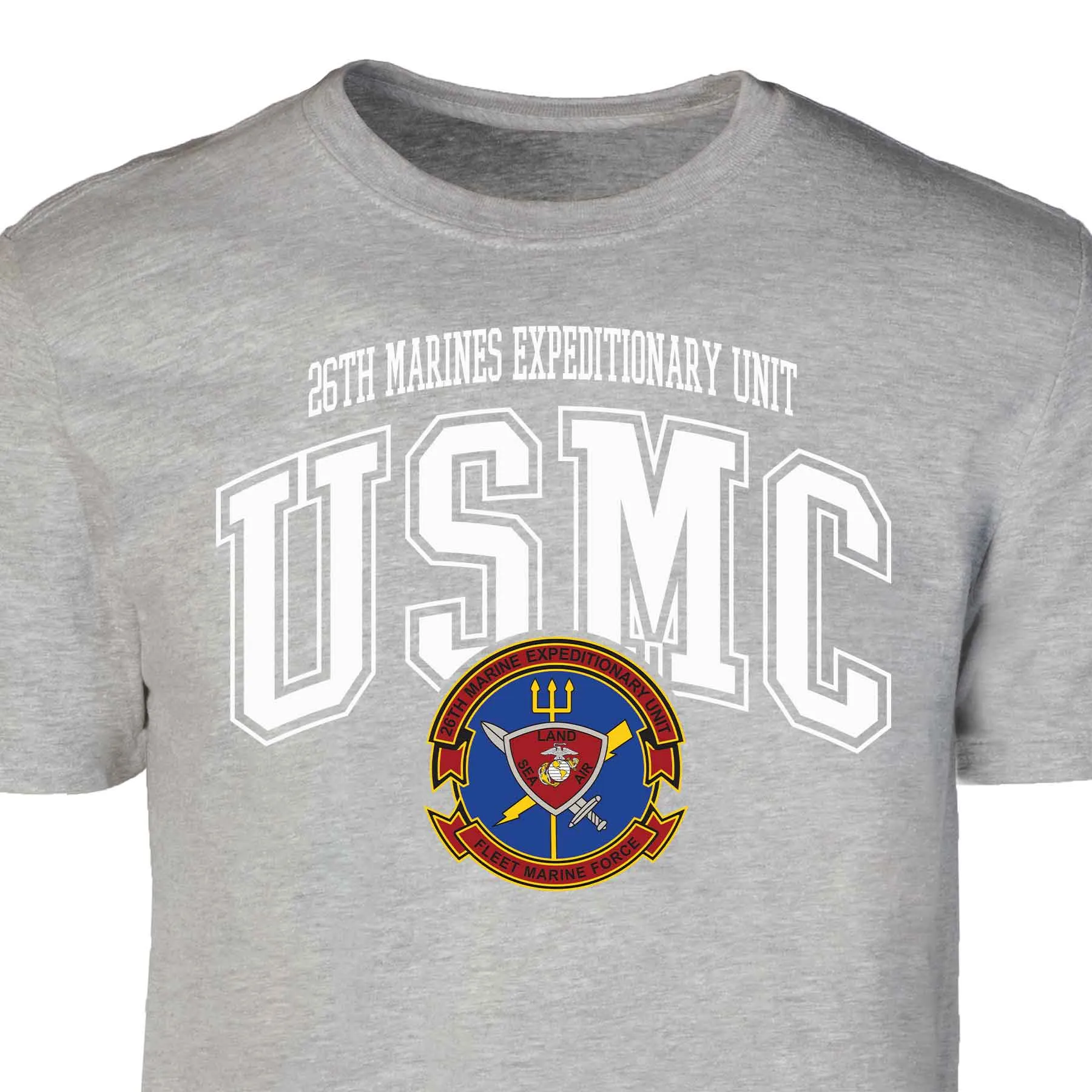 26th Marines Expeditionary Arched Patch Graphic T-shirt