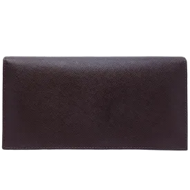 72 Smalldive Saffiano Leather Travel Wallet Brown