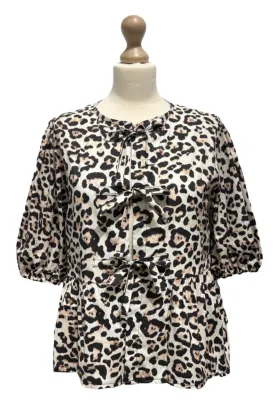 A-bee - Top Leopard knots 12775LO - Animals