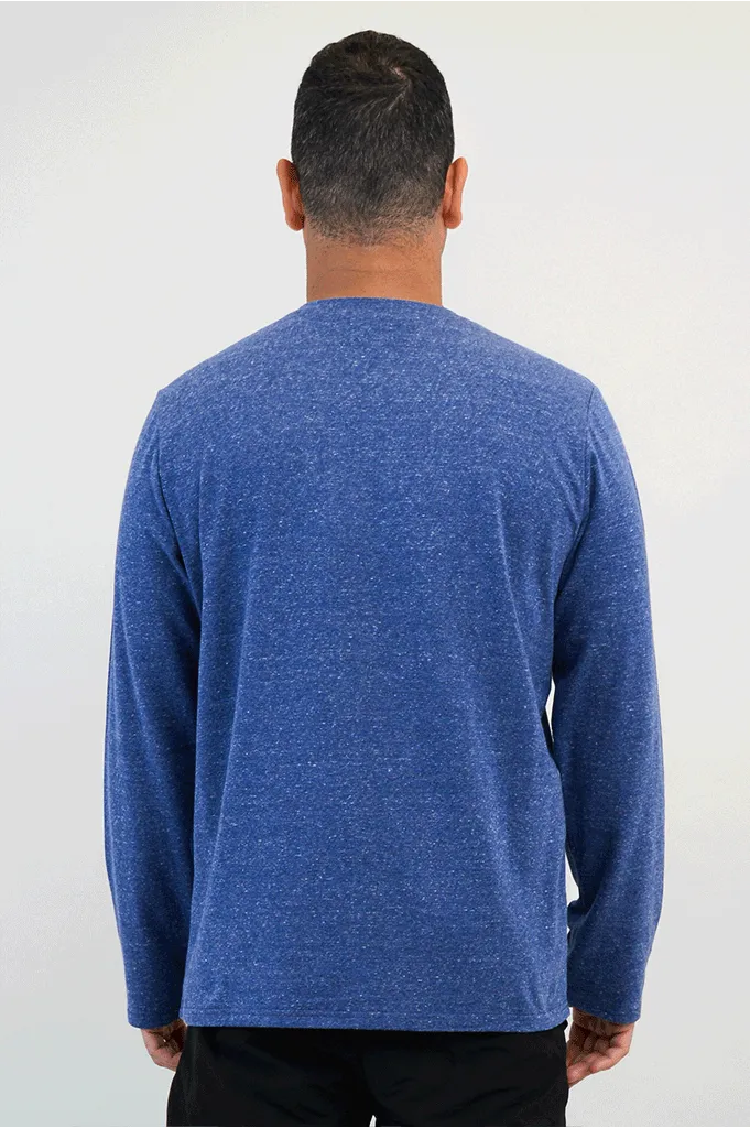 Adam Long Sleeve, Denim, Bamboo