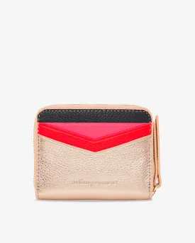 Alexis Zip Purse - Rose Gold Multi