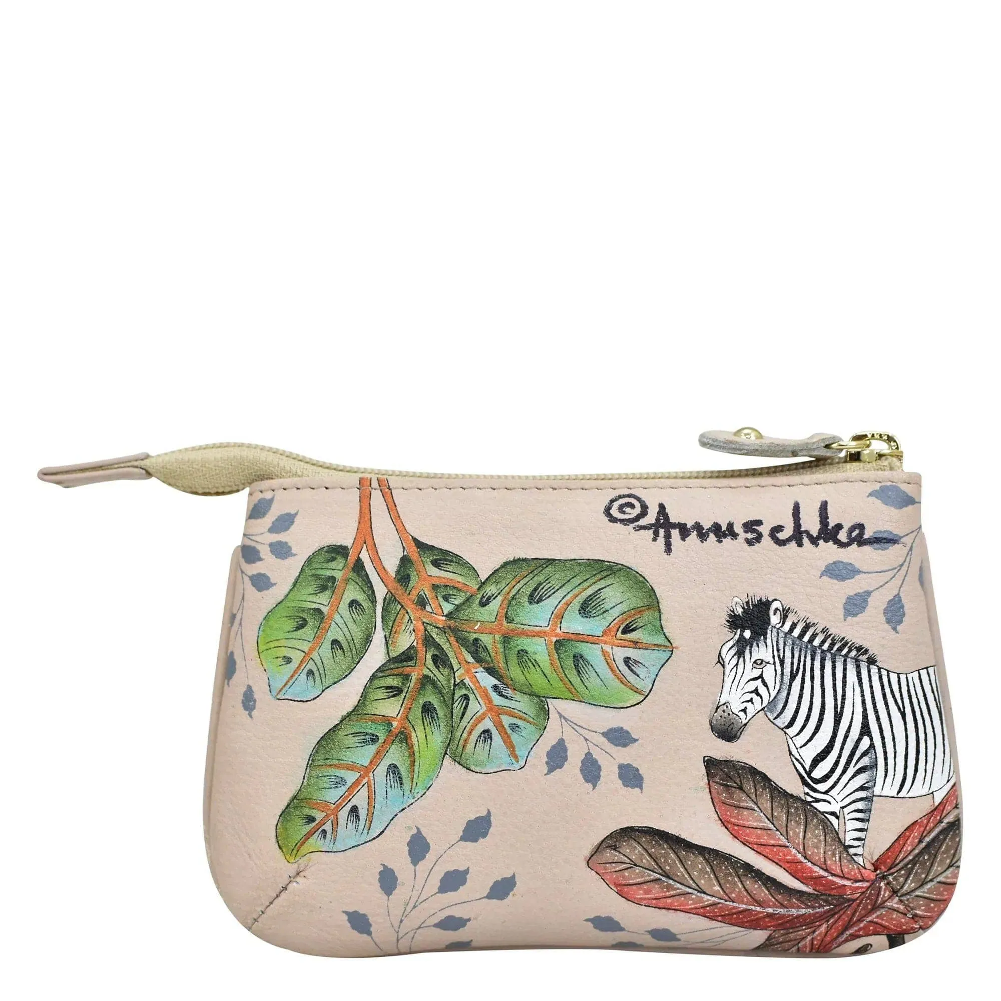 ANUSHKA 1107 MEDIUM ZIP POUCH AFRICAN ADVENTURE