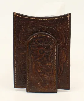 Ariat Money Clip Floral Embossed Wallet