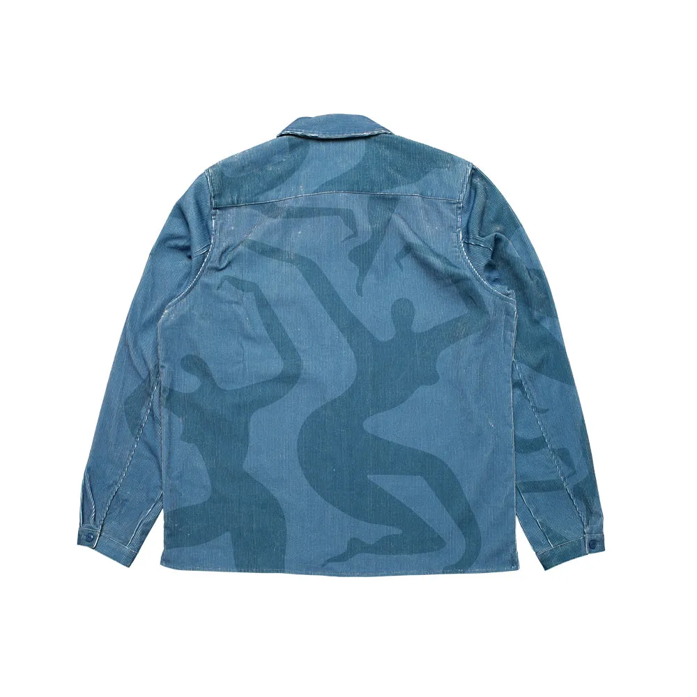 army dreamers woven shirt jacket (blue grey)