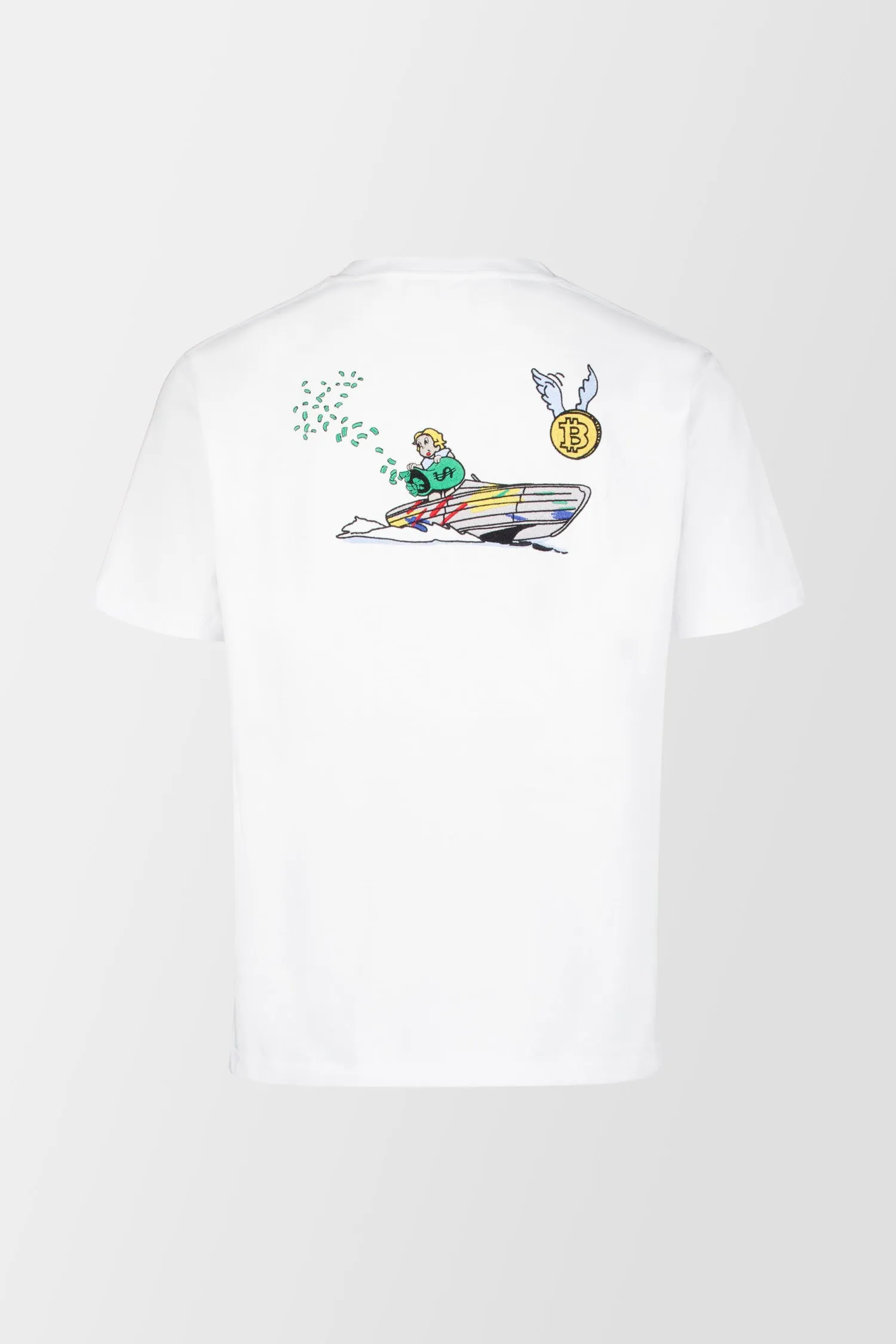 Bain de Mer White Rich Dollar Yacht T-Shirt