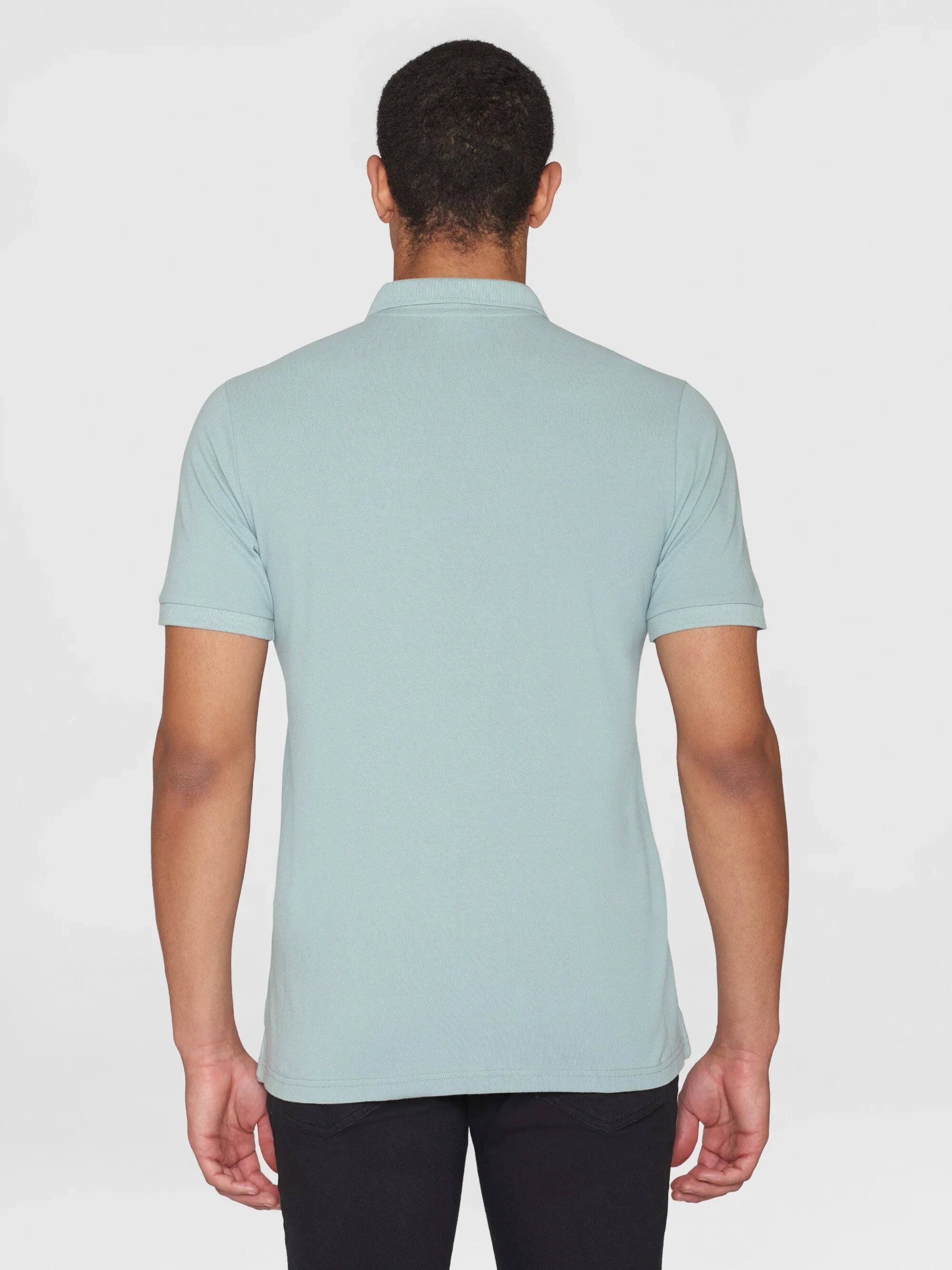 Basic badge polo - Gray Mist