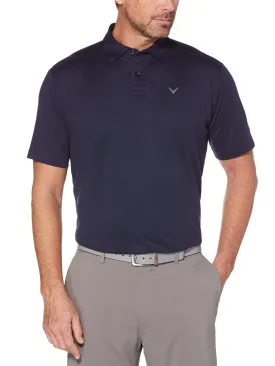 Big & Tall Soft Micro-Stripe Polo with Chevron