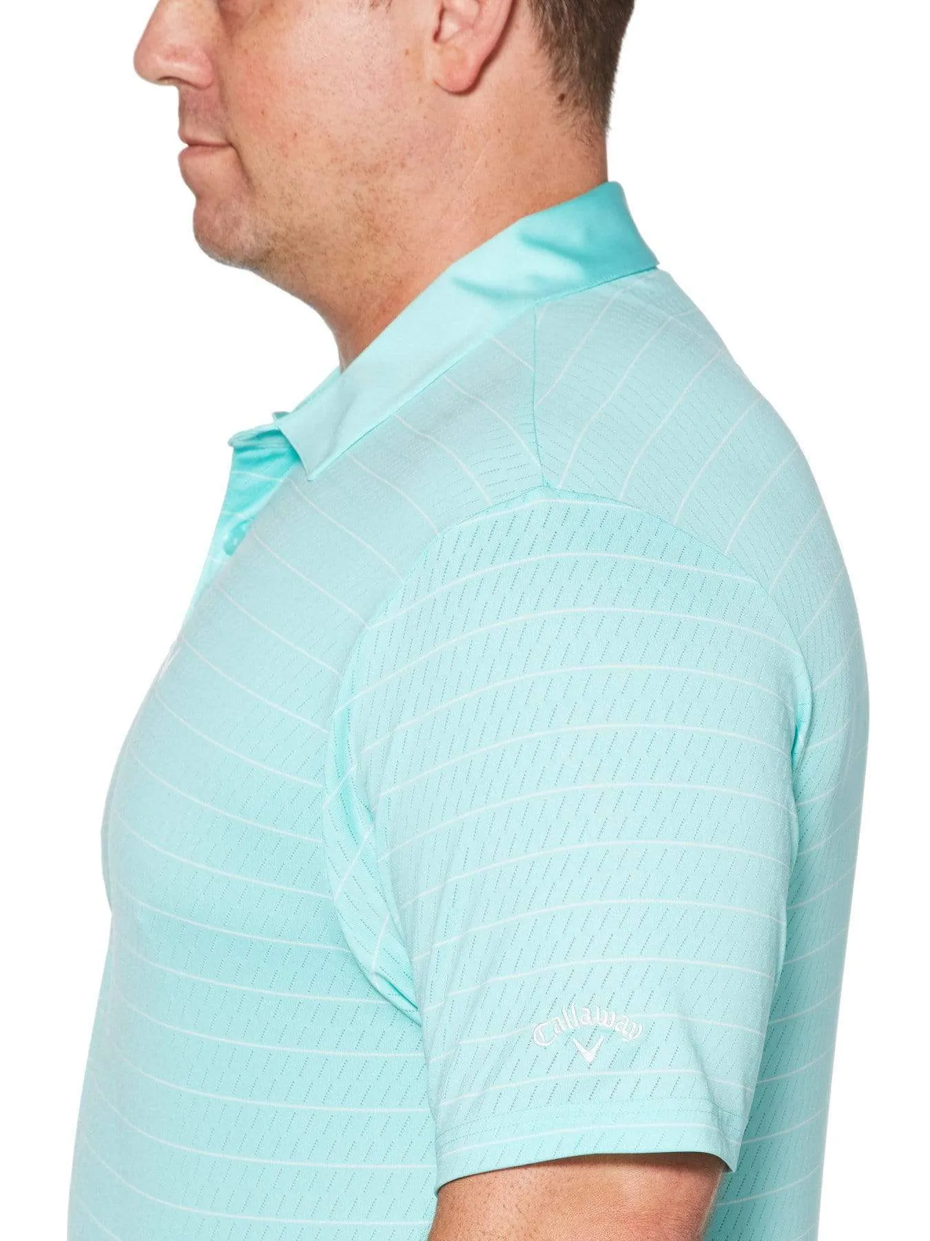 Big & Tall Ventilated Stripe Polo