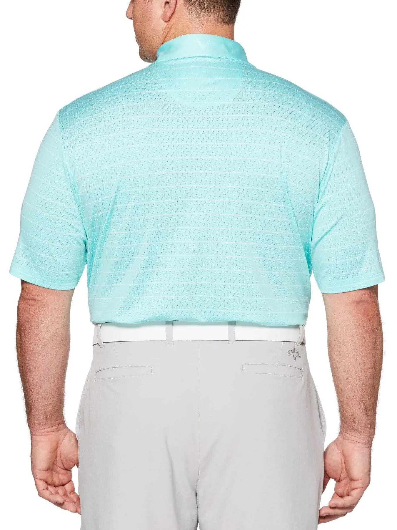 Big & Tall Ventilated Stripe Polo