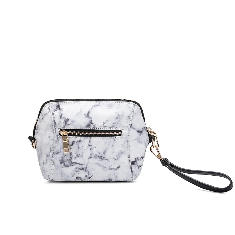 BIKOSTAL White Marble Crossbody