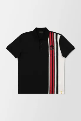 Billionaire Black Stripes SS Polo