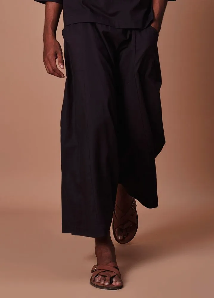 Black Easy Fit Harem Pants