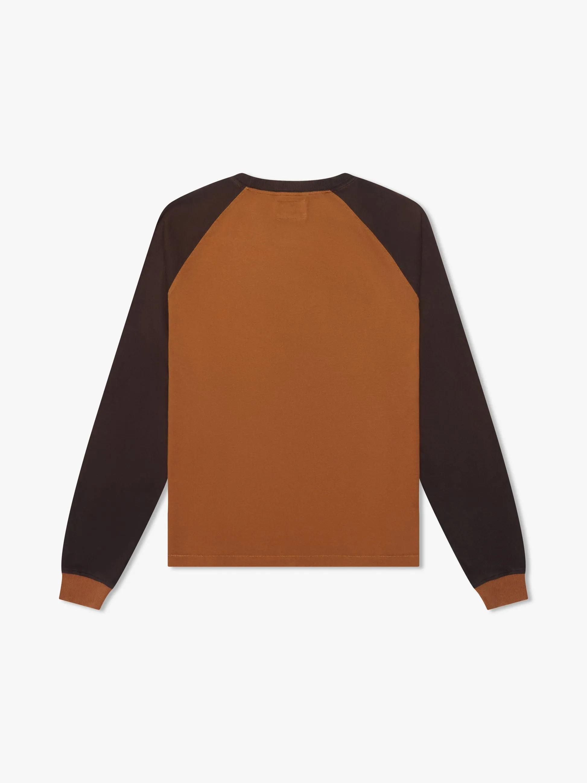 BLACK HILLS RAGLAN LS TEE - CAMEL/BLACK