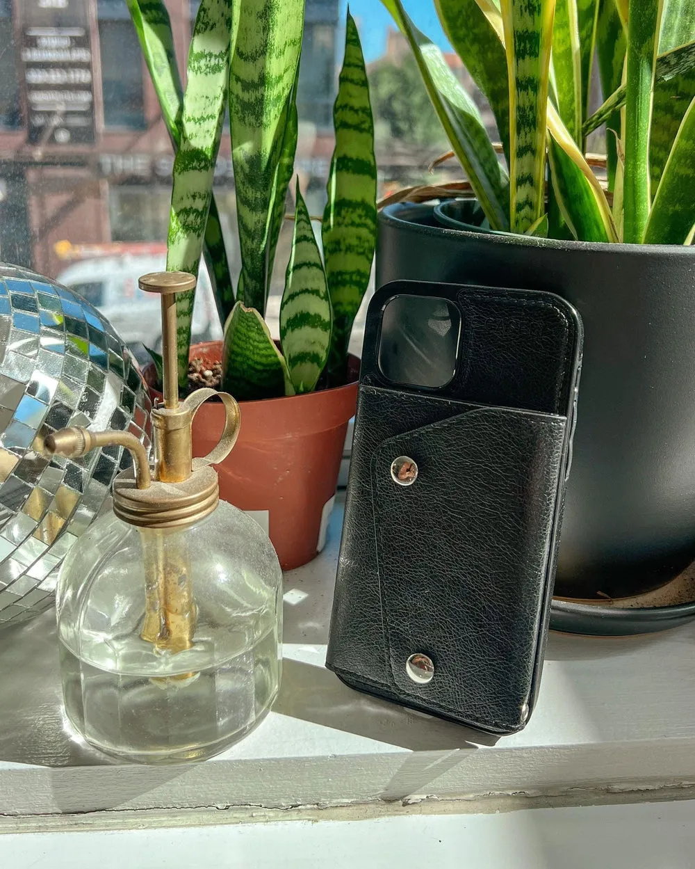 Black Vegan Leather | Wallet Case