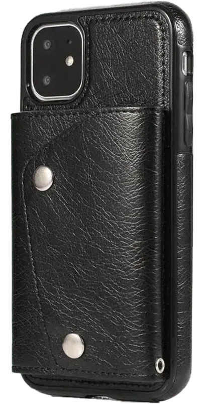 Black Vegan Leather | Wallet Case