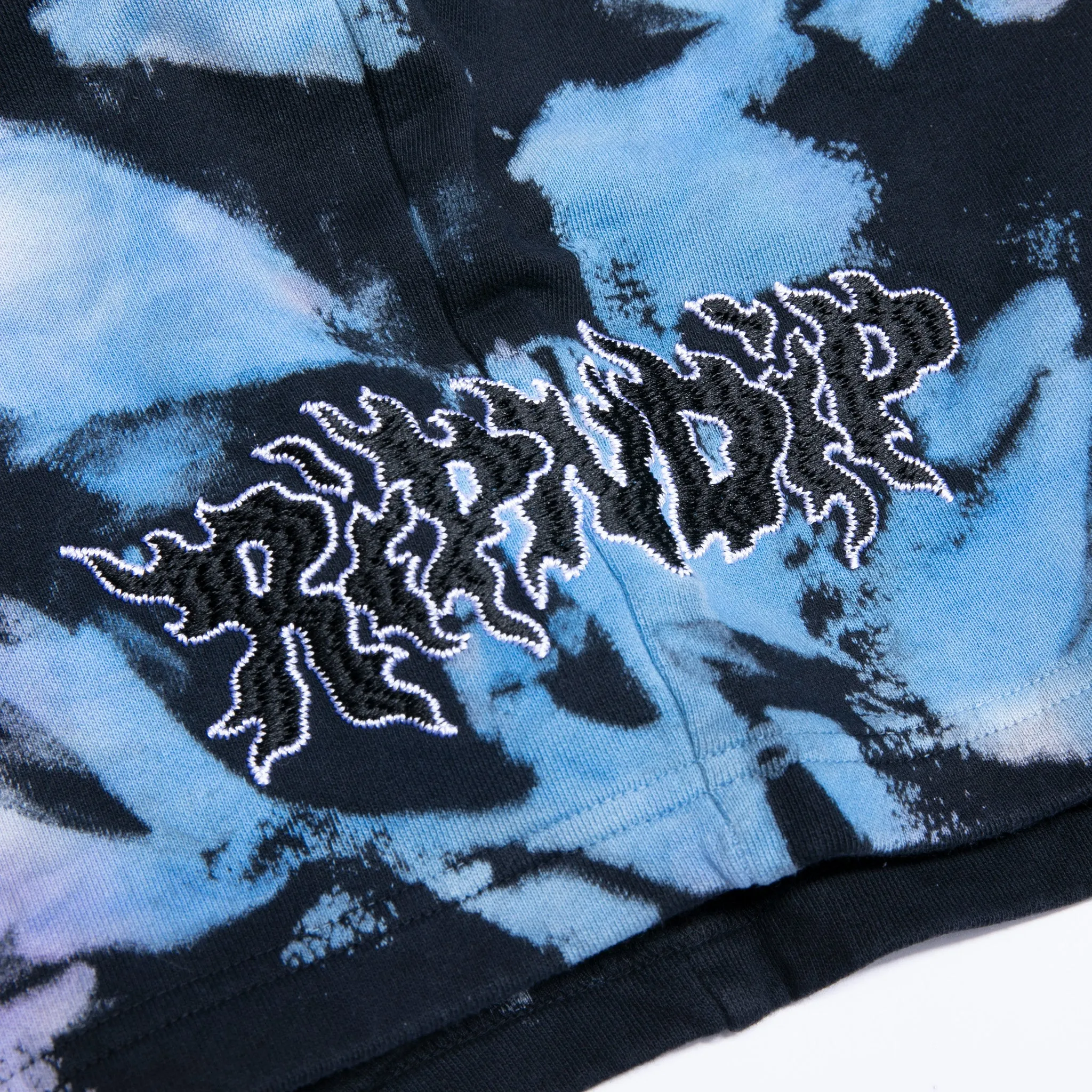 Blaze Sweatshorts (Black/Peach/Purple Tie Dye)