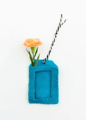 Blue Felt Gift Card Holder