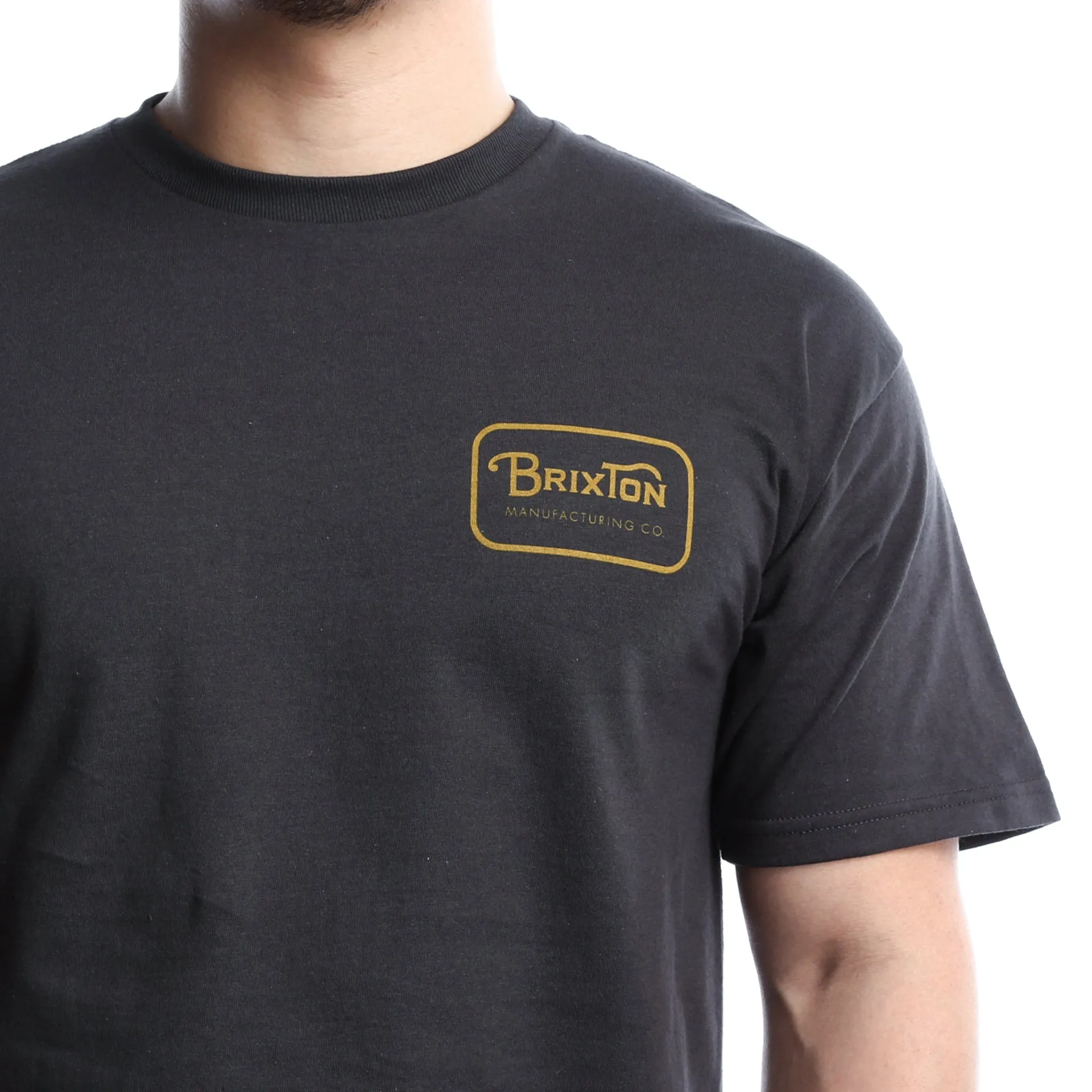 Brixton Grade S/S Standard Tee - Washed Black/Gold