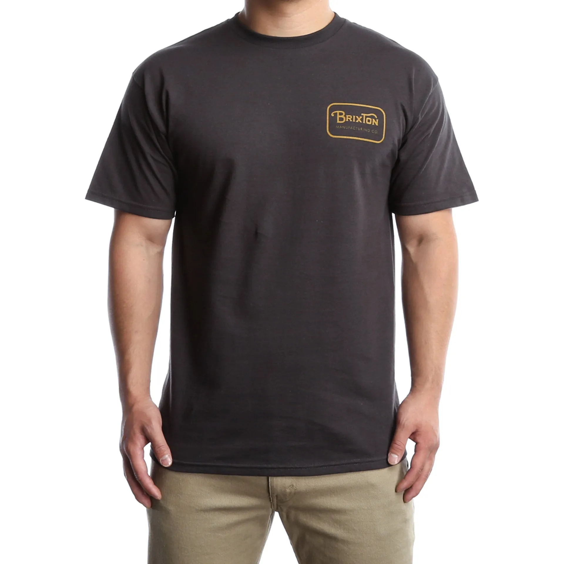 Brixton Grade S/S Standard Tee - Washed Black/Gold