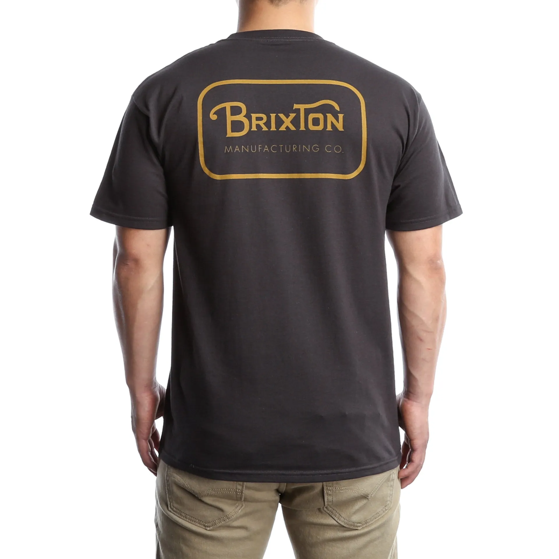 Brixton Grade S/S Standard Tee - Washed Black/Gold