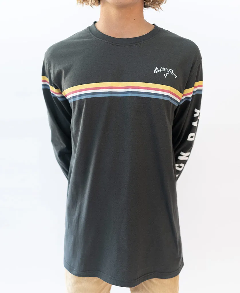 Byron Cali LS Tee | Wash Black