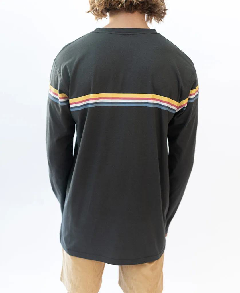 Byron Cali LS Tee | Wash Black