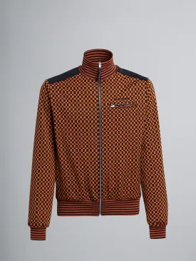 CHECK JACQUARD JERSEY JACKET