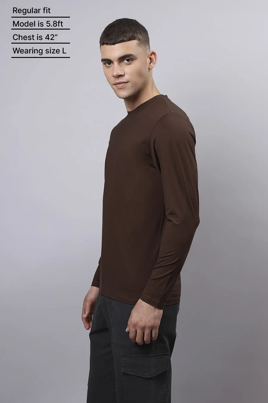 Classic Full sleeve in Coffee Brown