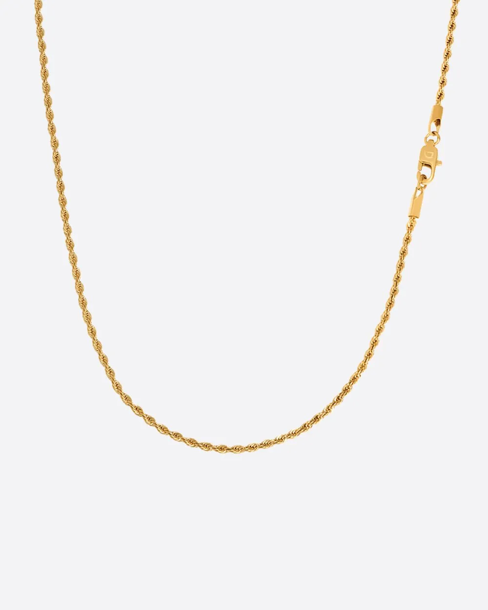 CLEAN ROPE CHAIN. - 2MM 18K GOLD