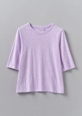 Cleo Garment Dyed Organic Cotton Tee | Lupine