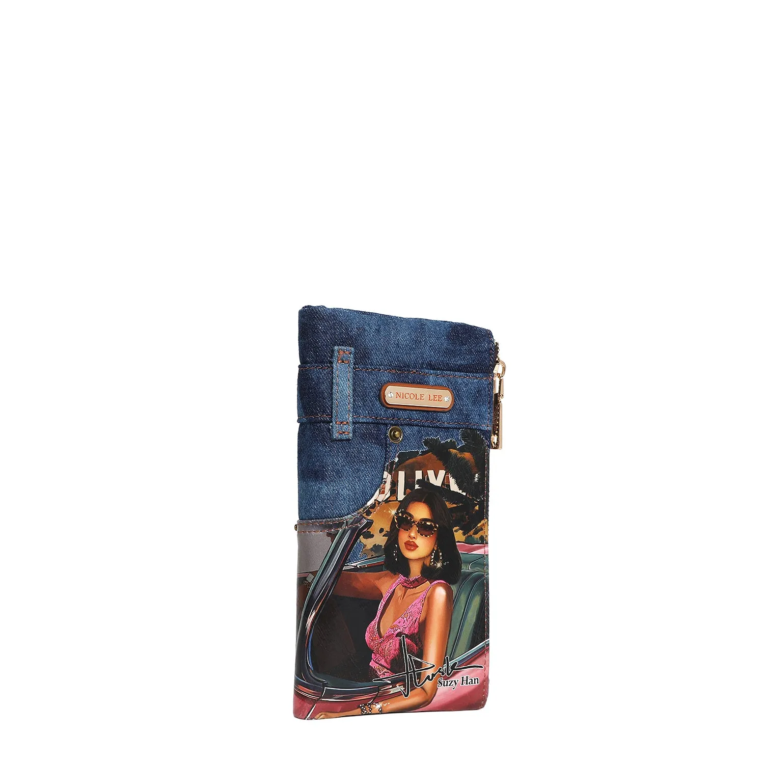 DENIM AMANDA 2 PIECE BIFOLD WALLET