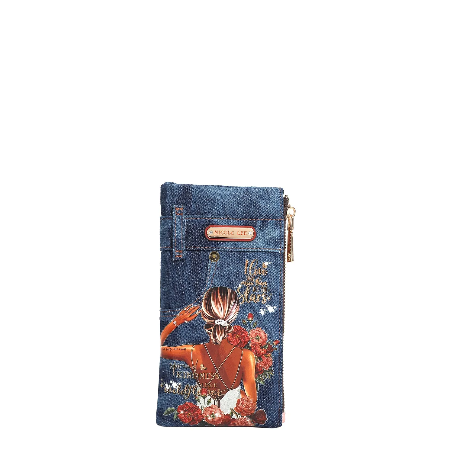 DENIM AMANDA 2 PIECE BIFOLD WALLET