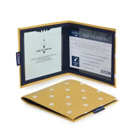 Disabled Blue Badge Wallet in Canary Yellow Spotty