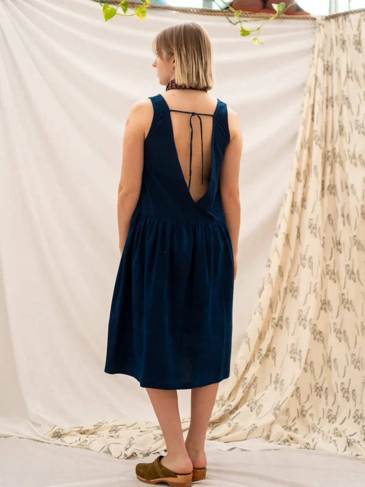 Drop Waist Dress - Indigo