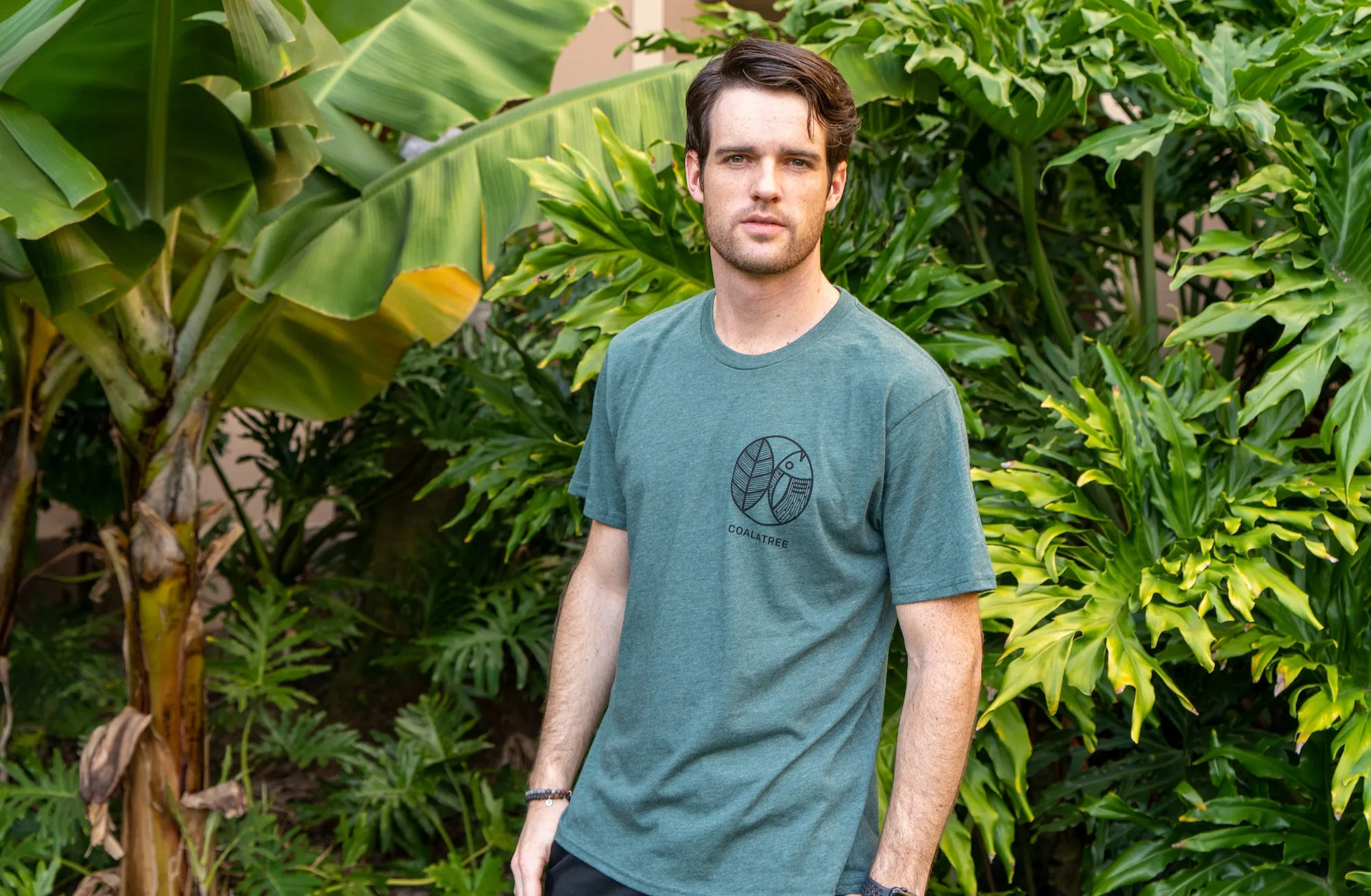 Fish finder tee - green