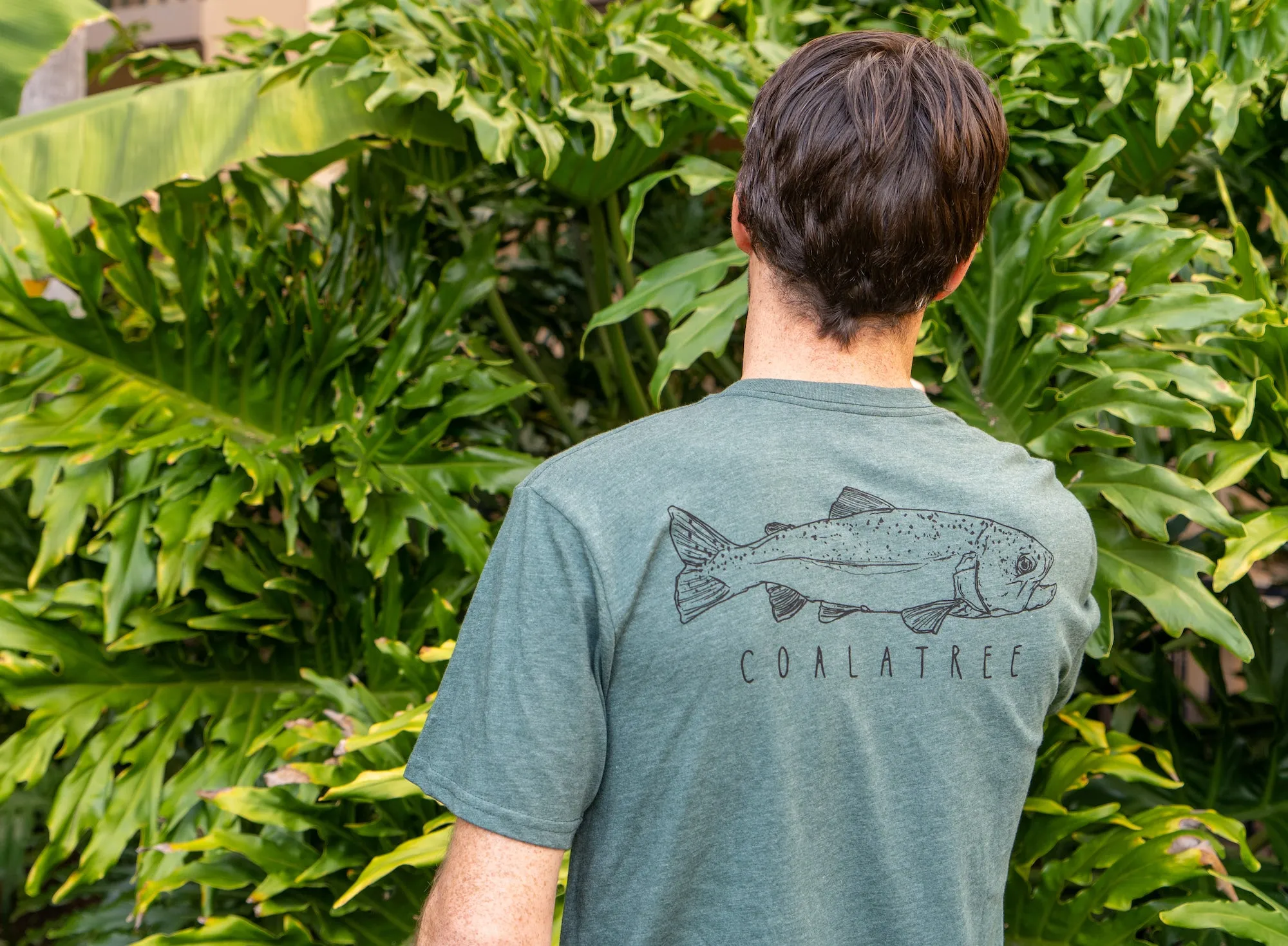 Fish finder tee - green