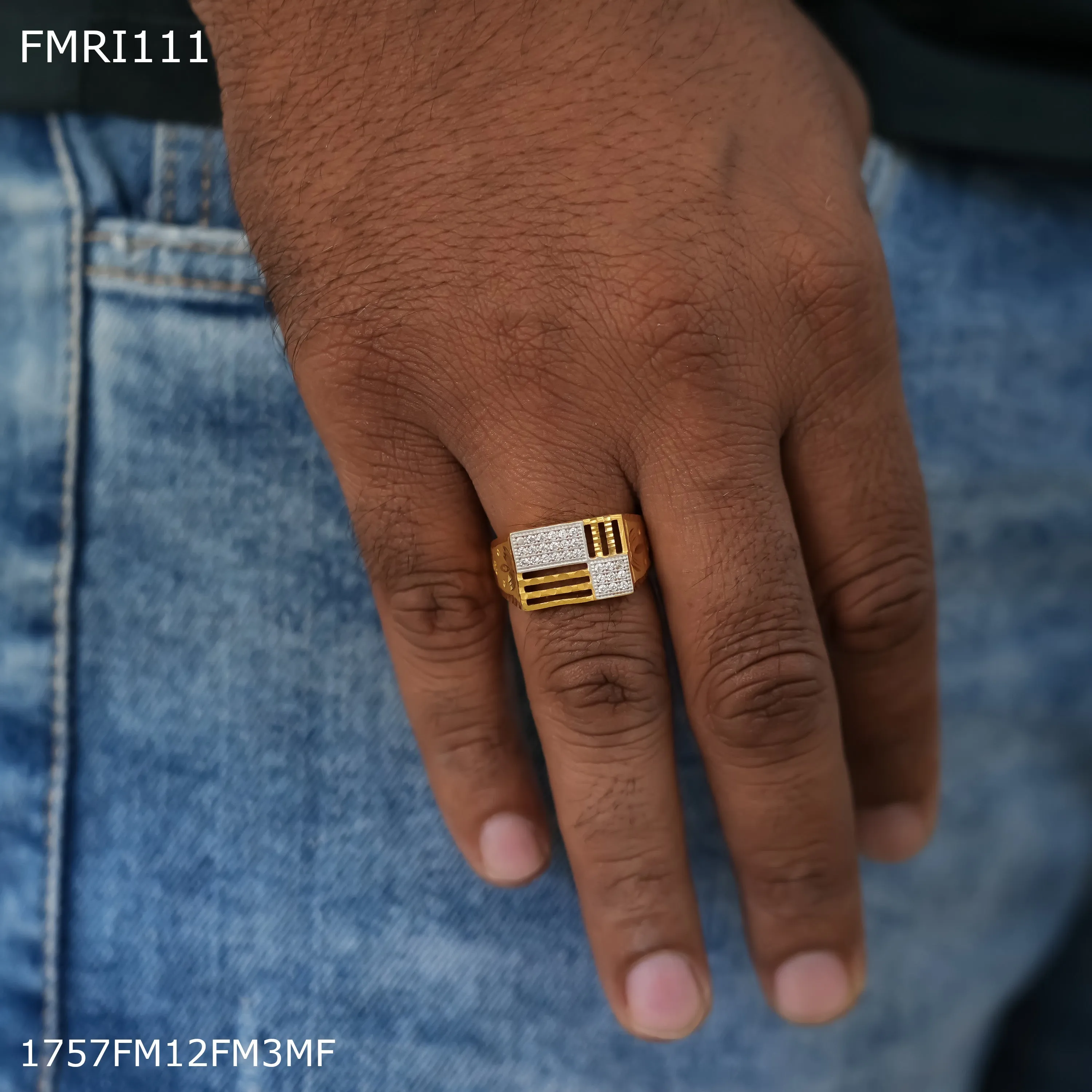 Freeme AD long square ring design for men - FMRI111