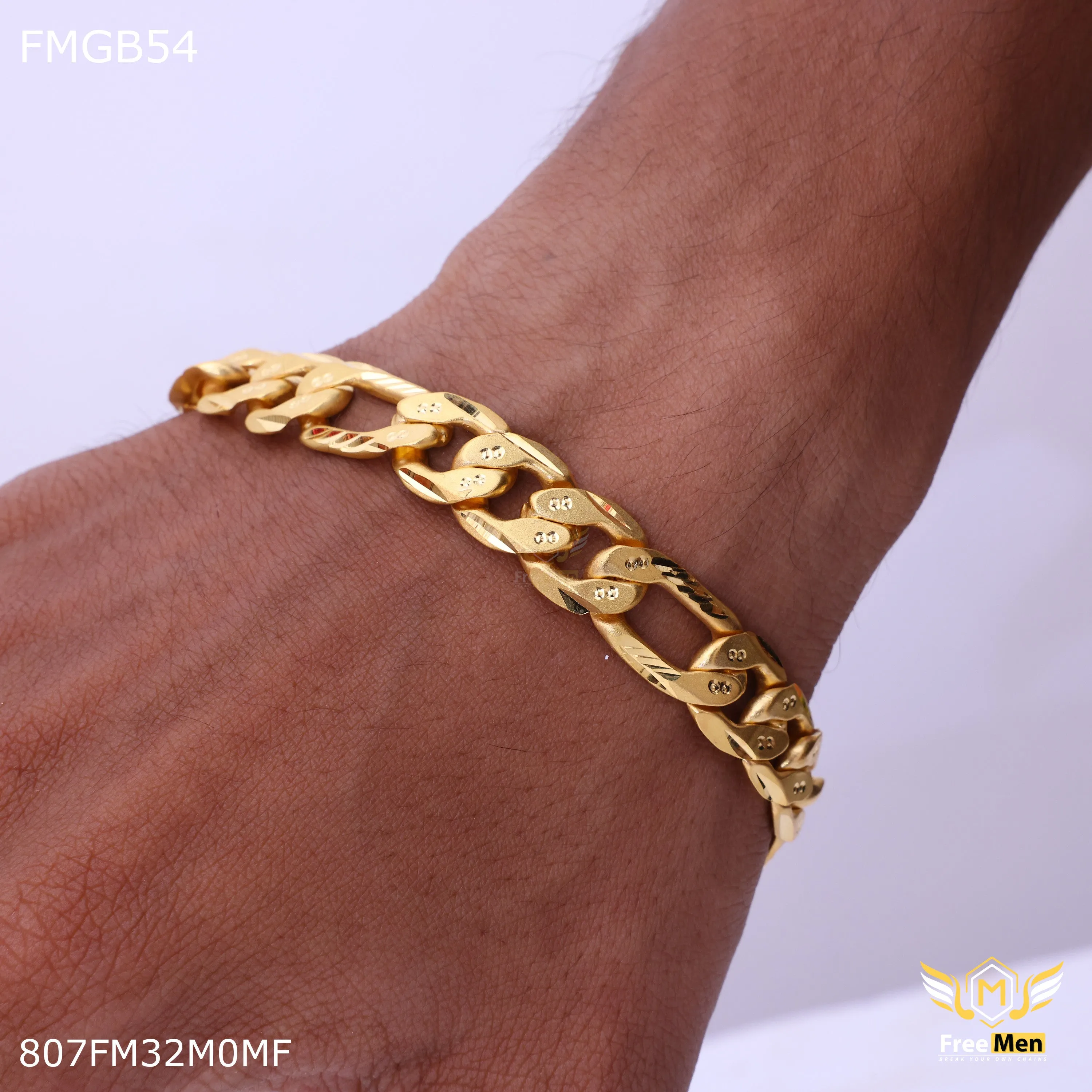 Freemen cuban link Bracelet for Man - FMGB54