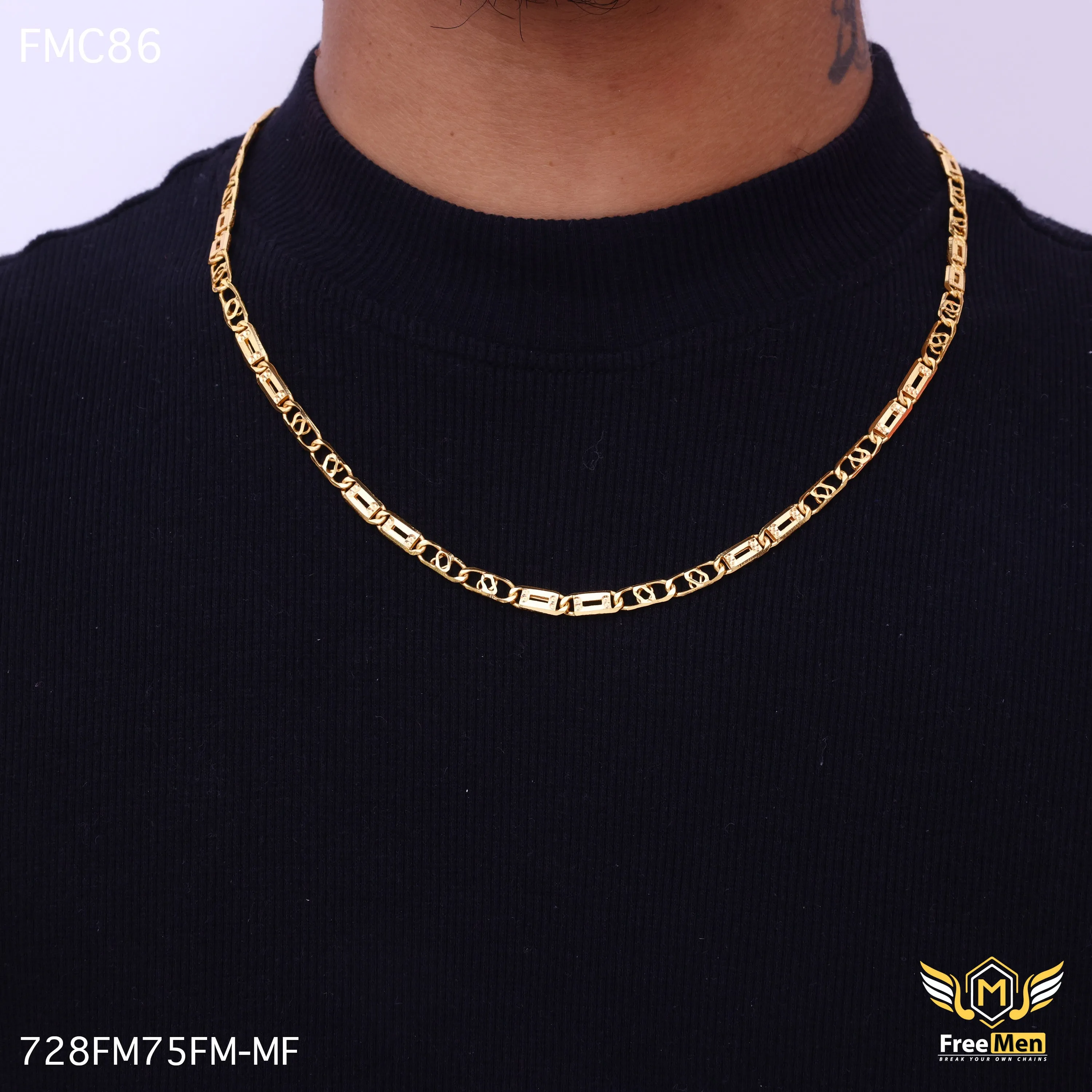 Freemen Delightful Line Beautiful Chain for Men - FMC86