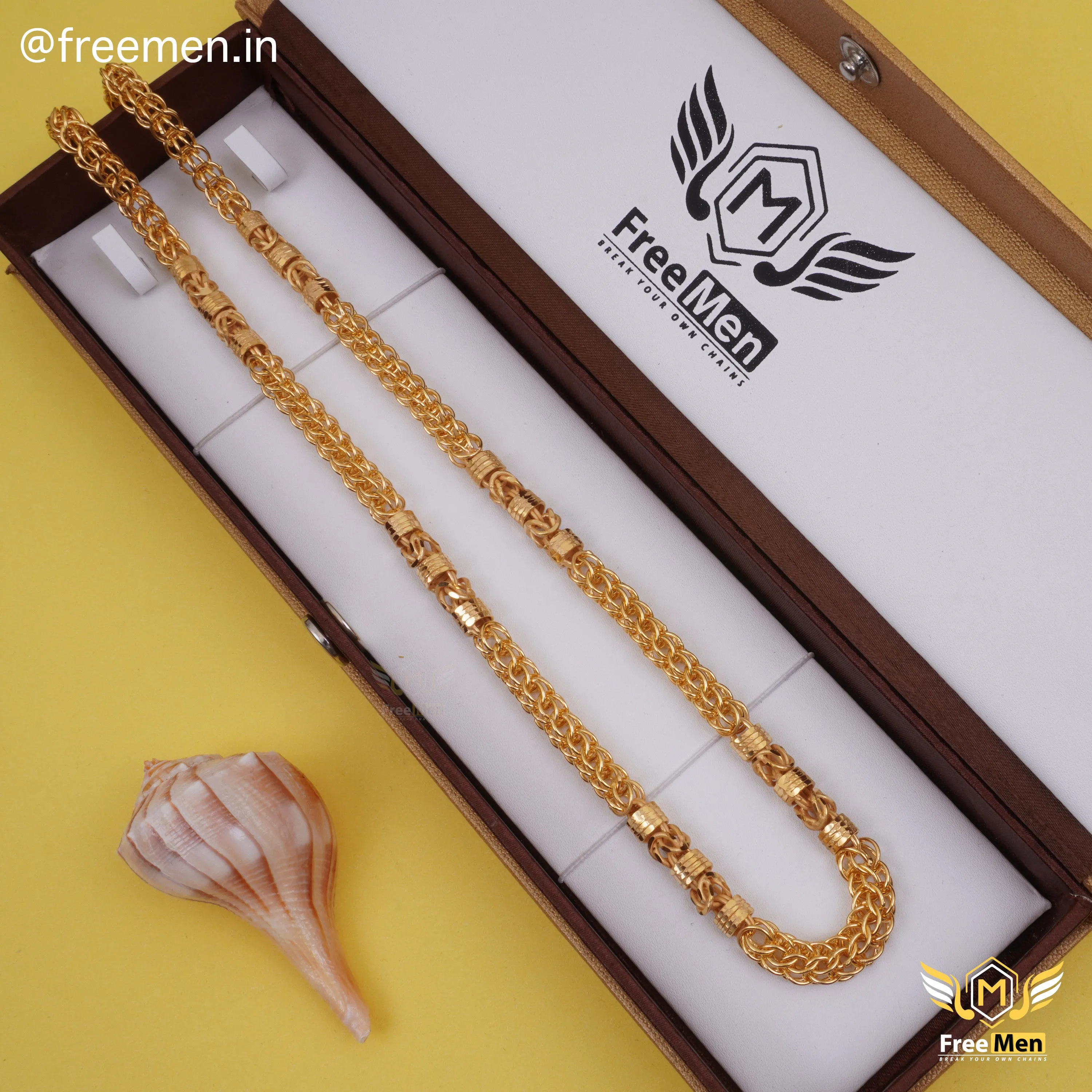 Freemen Fantastic Royal Ring Gold plated Chain - FM251