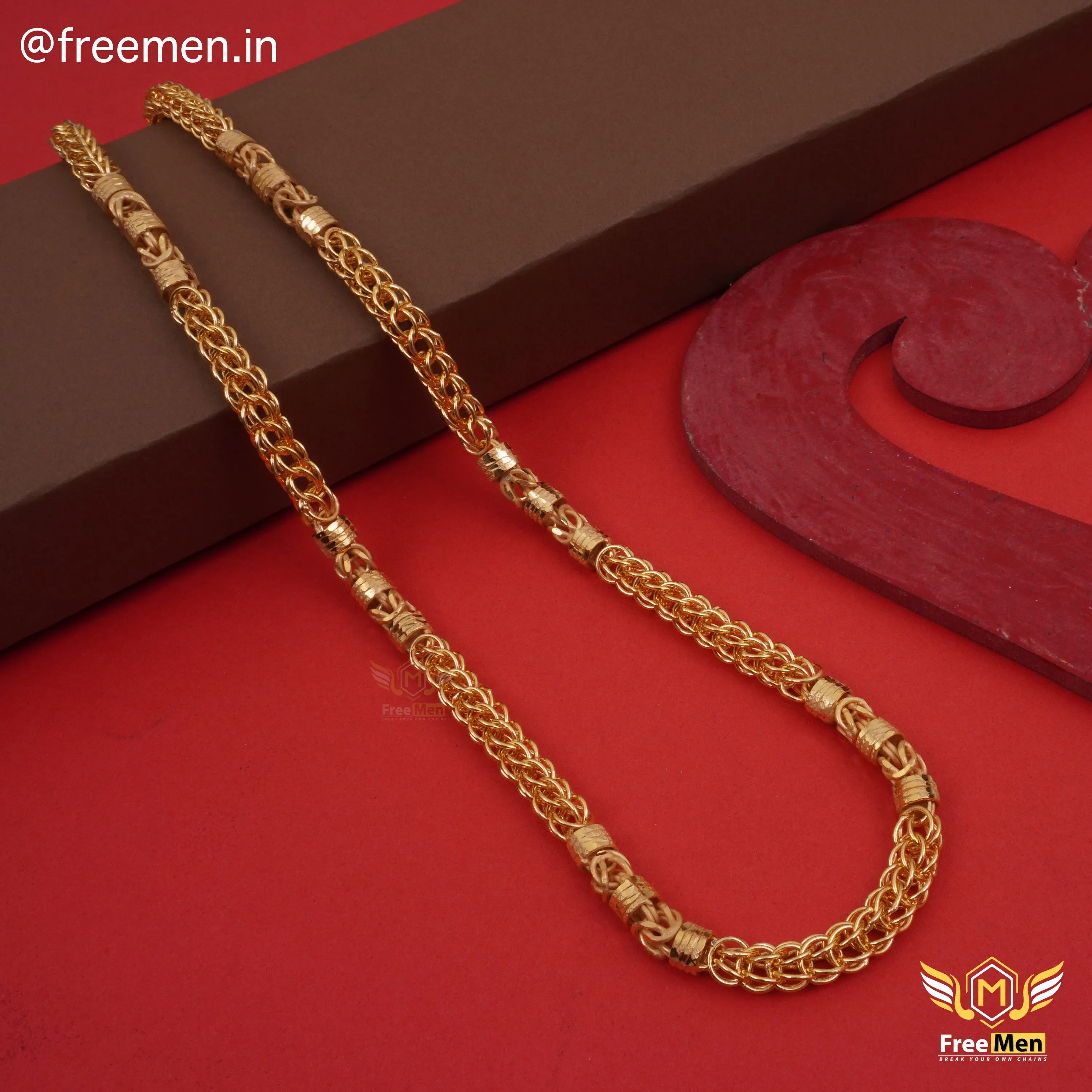 Freemen Fantastic Royal Ring Gold plated Chain - FM251