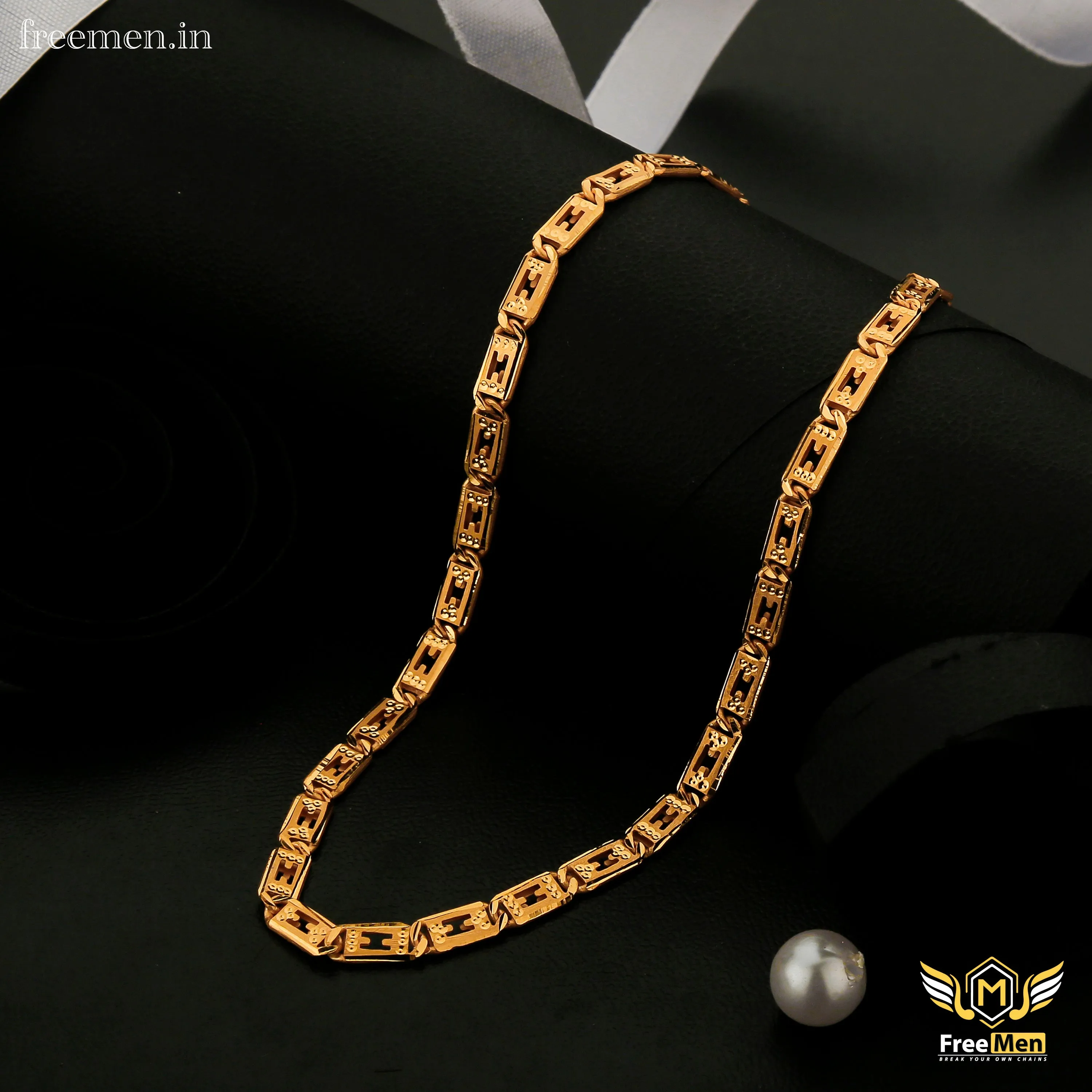 Freemen H nawabi biscuit chain for men - FM058