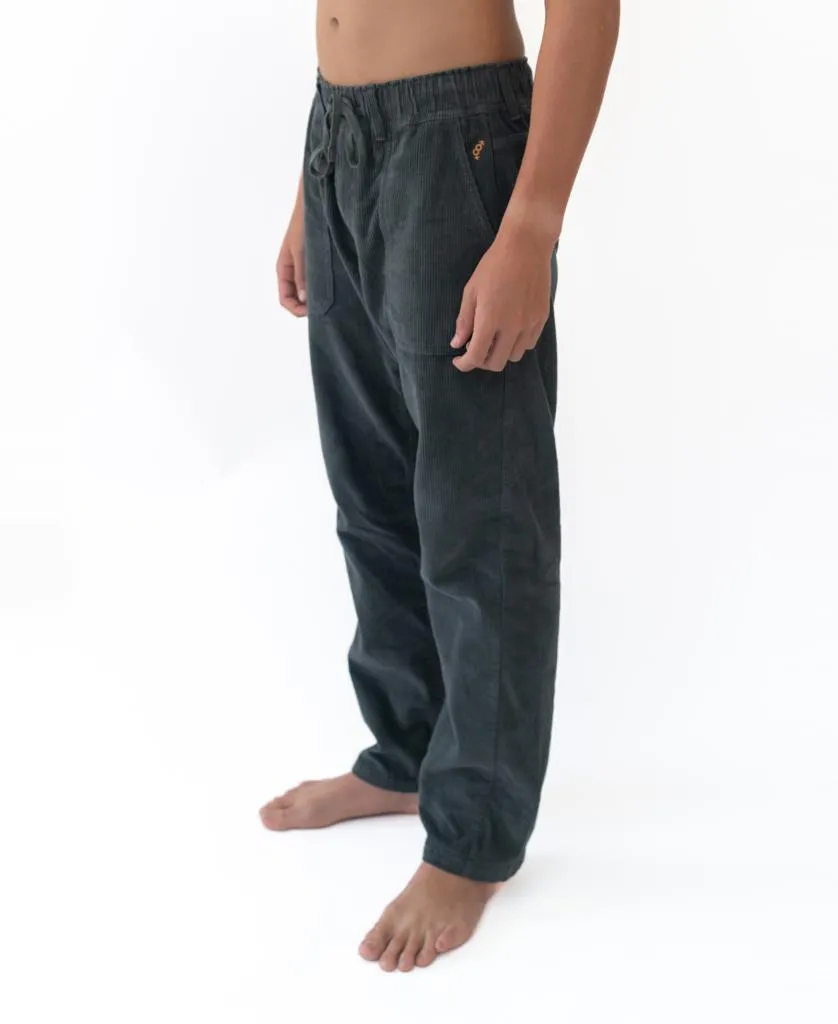 George Cord Pant | Wash Black