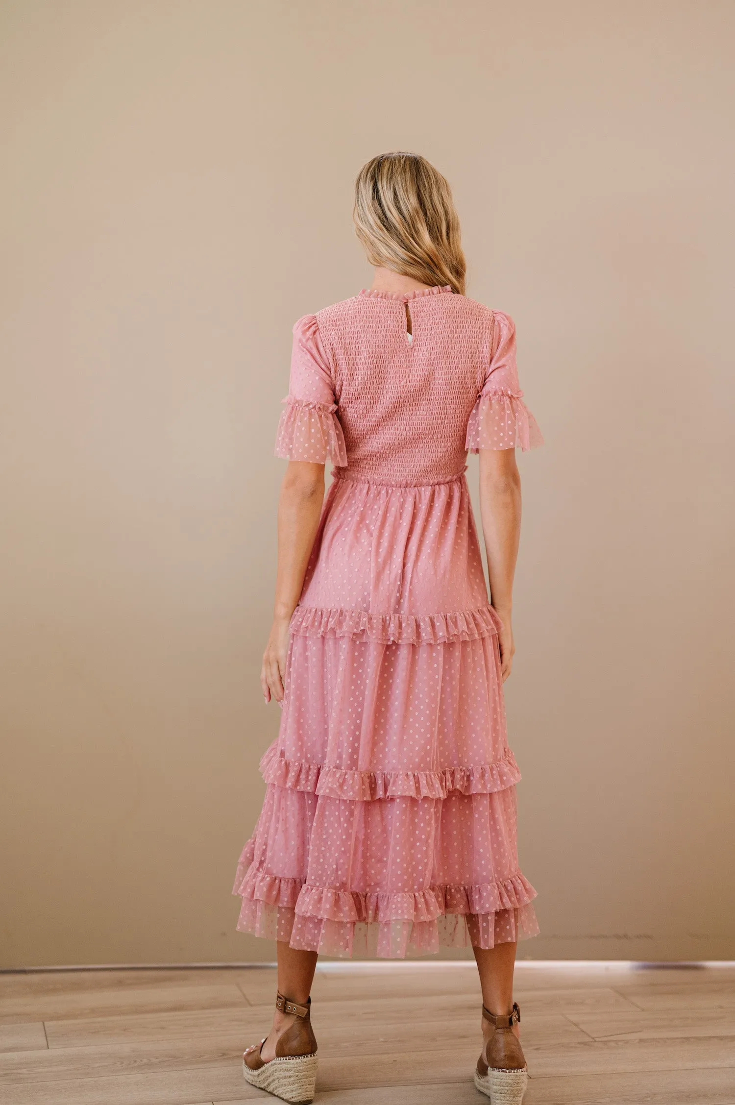 Ginny Dress in Dusty Blush